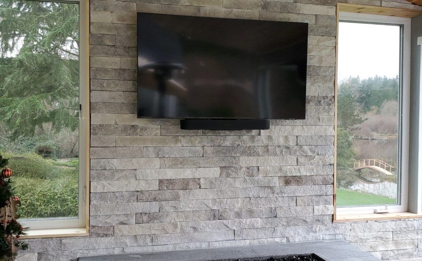 Flat Panel TV Mounting & Installation over Fireplace in Seattle, WA image: File_017(2)