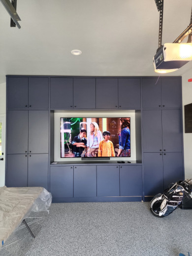 Garage Shop Flat Panel TV Mount and Installation in Portland, OR image: File_047