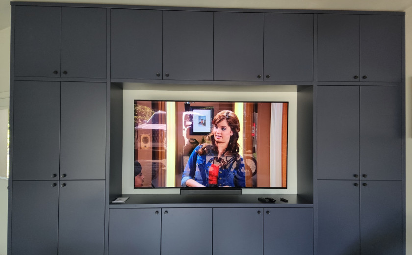 Garage Shop Flat Panel TV Mount and Installation in Portland, OR image: File_048